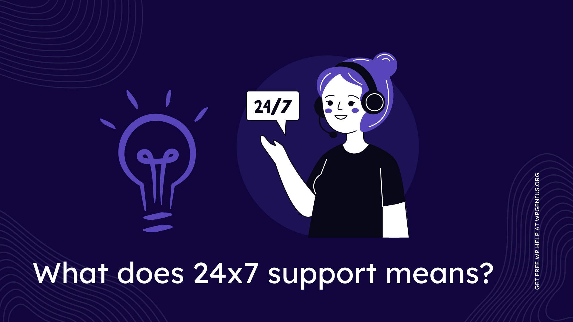 What does 24x7 support means?